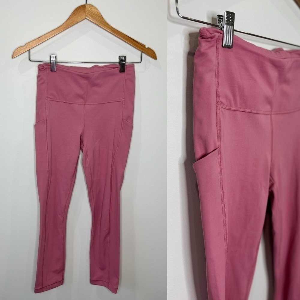 Athletica Pink Ultimate Stash Pocket Capri Leggings (XS)